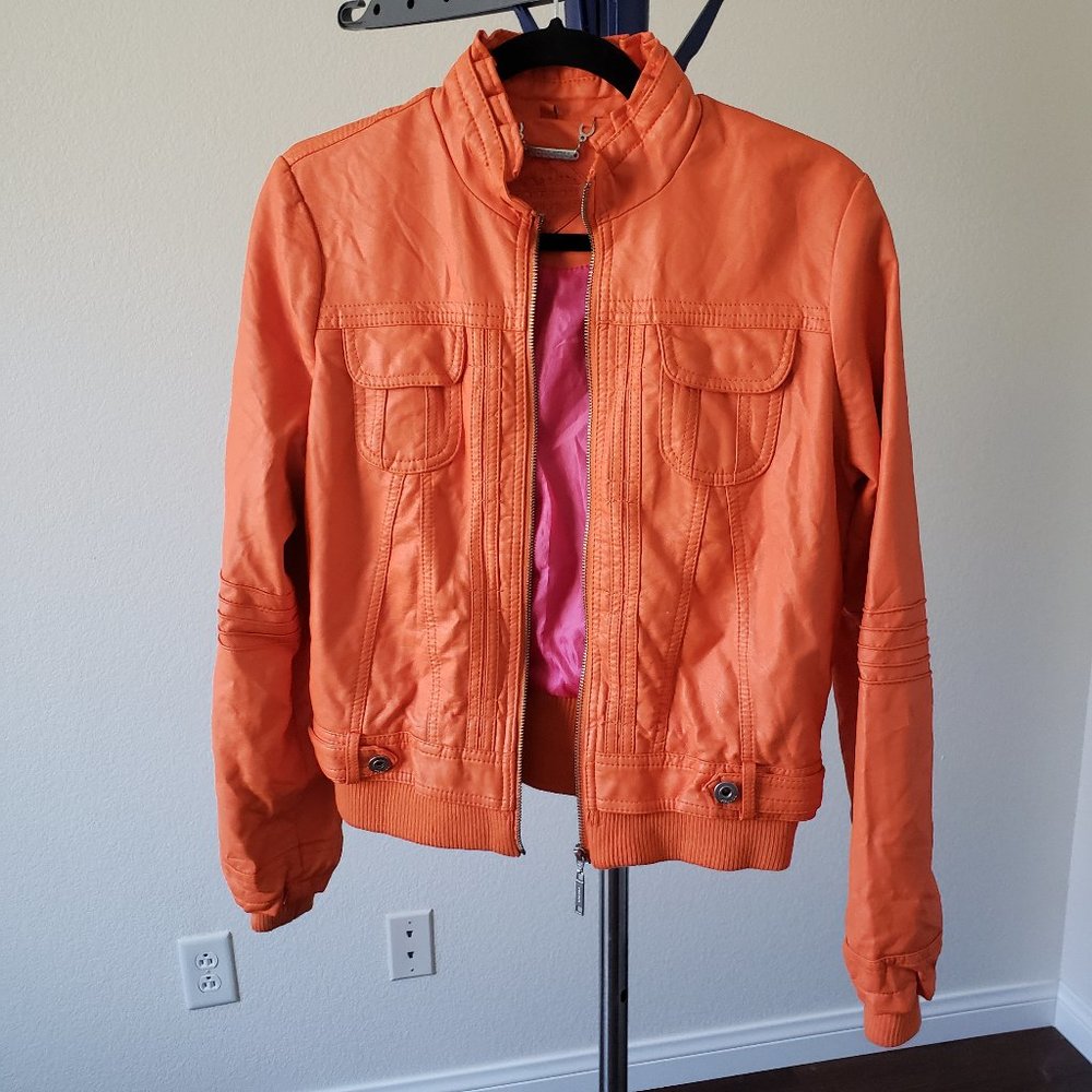 Orange Junior's Large Pleather Jacket from J2